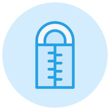 Uyku Torbası Vektör Simgesi Tasarım İllüstrasyonu