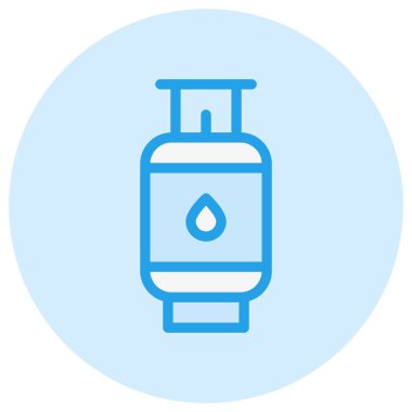 Kamp Gaz Vektörü Simgesi Tasarım İllüstrasyonu