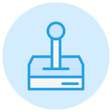 Joystick Vektör Simgesi Tasarım Çizimi