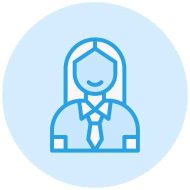 Kadın satıcı Vektör Simgesi Tasarım İllüstrasyonu