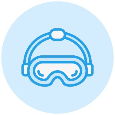 Vr gözlük Vektör Simgesi Tasarım İllüstrasyonu