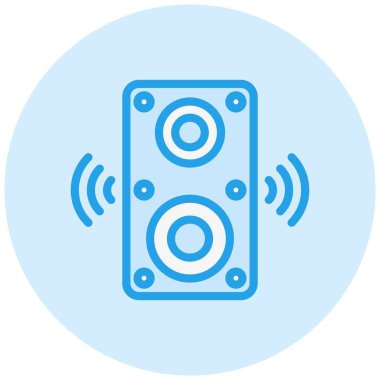 Sözcü Vektör Simgesi Tasarım İllüstrasyonu