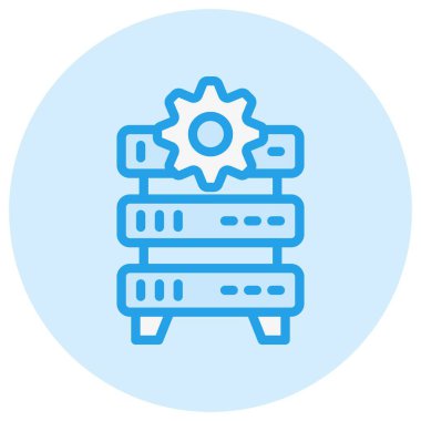 Sunucu Trafik Vektörü Simgesi Tasarım İllüstrasyonu