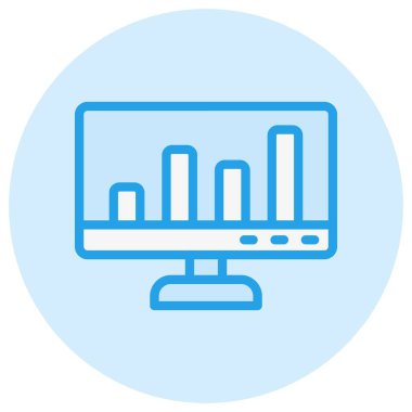 Analiz Vektörü Simgesi Tasarım İllüstrasyonu