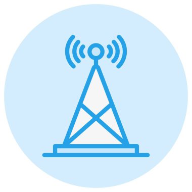 Anten Vektör Simgesi Tasarım İllüstrasyonu