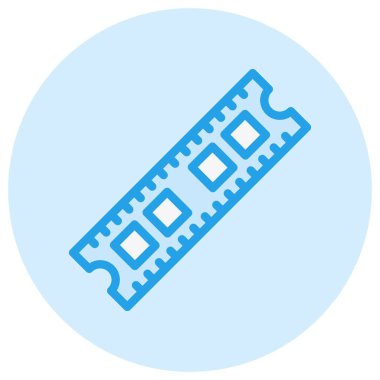 Ram Vektörü Simgesi Tasarım İllüstrasyonu