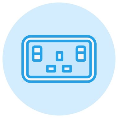 Soket Vektör Simgesi Tasarım Çizimi