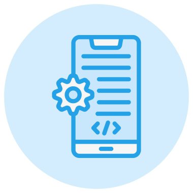 Uygulama Geliştirme Vektörü Simgesi Tasarım İllüstrasyonu