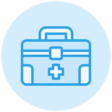 İlk Yardım Kiti Vektör Simgesi Tasarım İllüstrasyonu