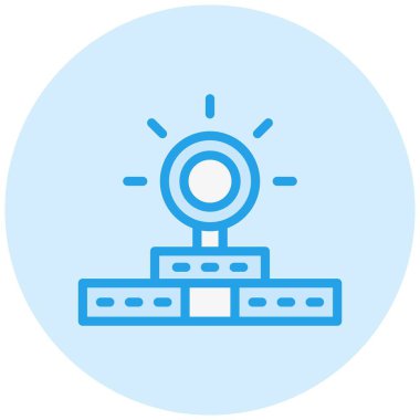 Baş Ayna Vektörü Simgesi Tasarım İllüstrasyonu