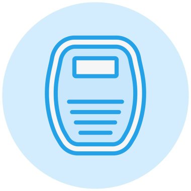 Ağırlık Makinesi Vektör Simgesi Tasarım İllüstrasyonu