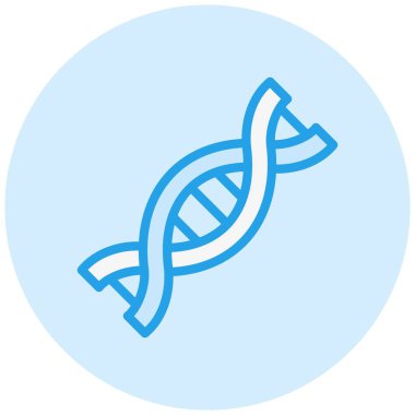DNA Vektörü Simgesi Tasarım İllüstrasyonu