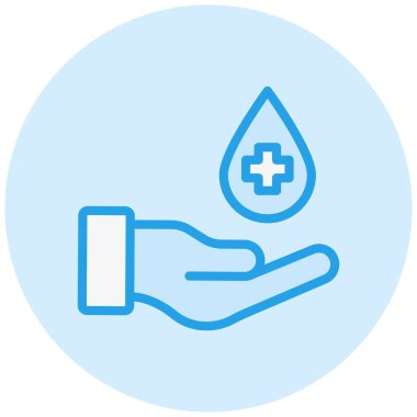 Kan Bağışı Vektörü Simge Tasarımı Çizimi