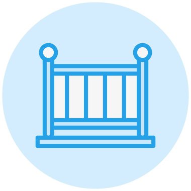 Bebek Beşiği Vektör Simgesi Tasarım İllüstrasyonu