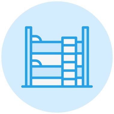 Berth Vektör Simgesi Tasarım İllüstrasyonu