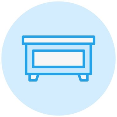 Masa Vektörü Simgesi Tasarım İllüstrasyonu