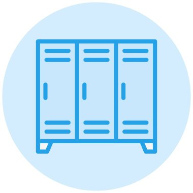 Dolap Vektörü Simgesi Tasarım İllüstrasyonu