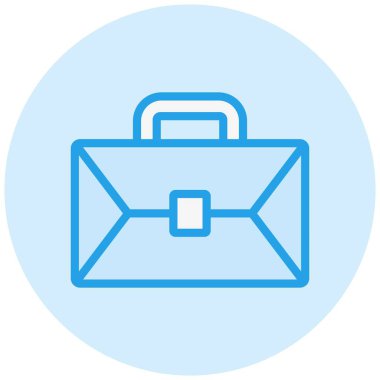 Evrak Çantası Vektör Simgesi Tasarımı İllüstrasyonu