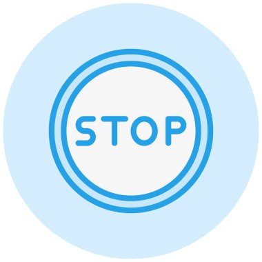 Vektör Simgesi Tasarımı Resmini Durdur