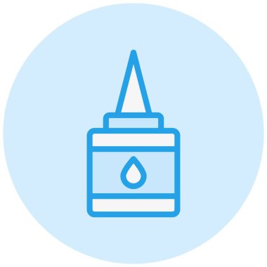 Sıvı Yapıştırıcı Vektör Simgesi Tasarım İllüstrasyonu