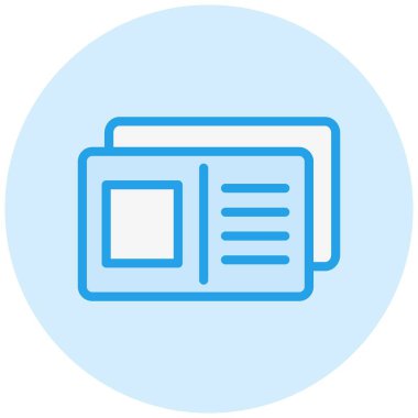 Kartpostal Vektörü Simge Tasarımı İllüstrasyonu