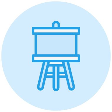 Easel Vektör Simgesi Tasarım İllüstrasyonu