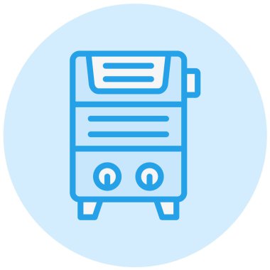 Su Isıtıcısı Vektör Simgesi Tasarım İllüstrasyonu