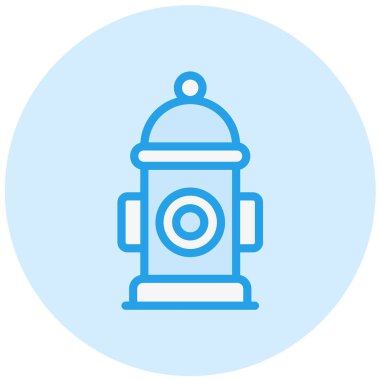 Hydrant Vektör Simgesi Tasarım İllüstrasyonu