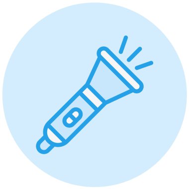 El feneri Vektörü Simgesi Tasarım Çizimi