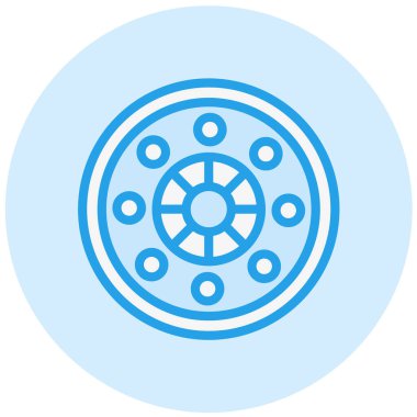 Flange Vektör Simgesi Tasarım Çizimi