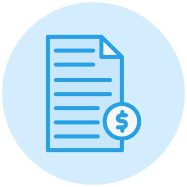 Finansal Vektör Simgesi Tasarım İllüstrasyonu