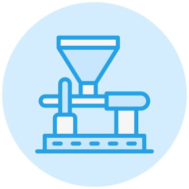 Kahve Değirmeni Vektör Simgesi Tasarım Çizimi