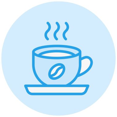 Espresso Vektör Simgesi Tasarım İllüstrasyonu