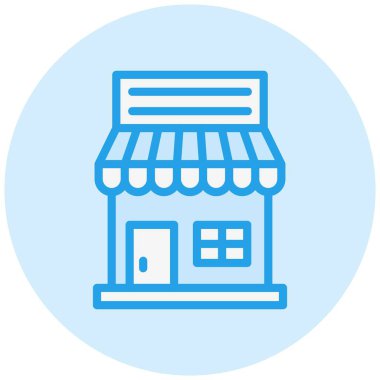 Cafe Vektör Simgesi Tasarım İllüstrasyonu