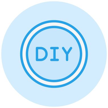 Diy Vektör Simgesi Tasarım Çizimi