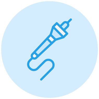 Pyrography Vektör Simgesi Tasarım İllüstrasyonu