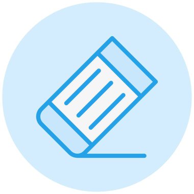 Silgi Vektörü Simgesi Tasarım İllüstrasyonu