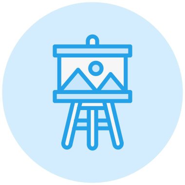 Boyama Vektörü Simgesi Tasarım İllüstrasyonu