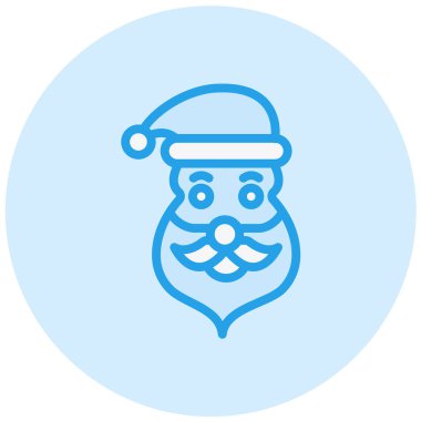 Noel Baba Vektör Simgesi Tasarım İllüstrasyonu