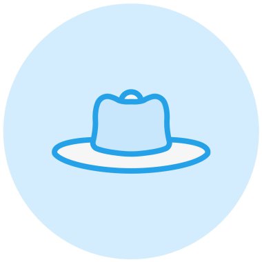 Şapka Vektörü Simgesi Tasarım İllüstrasyonu