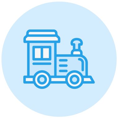Tren Oyuncağı Vektör Simgesi Tasarım İllüstrasyonu