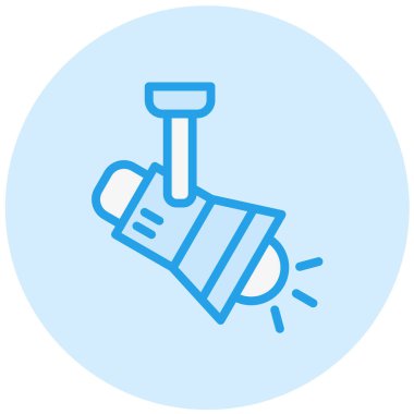 Spot Işık Vektör Simgesi Tasarım Çizimi