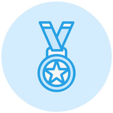 Madalya vektör tasarım illüstrasyonu