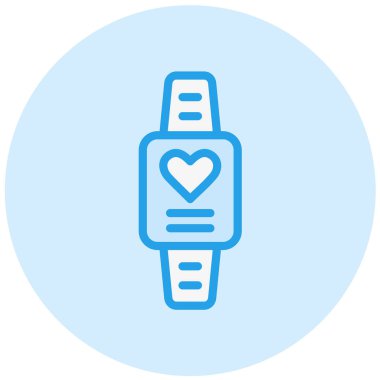 Akıllı saat Vektör Simgesi Tasarım İllüstrasyonu