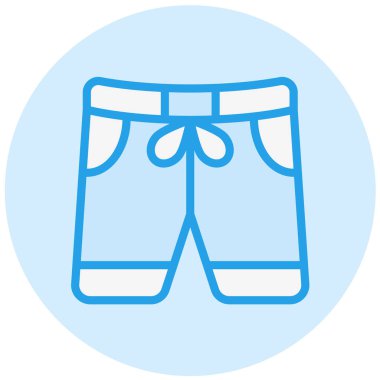 Kısa Vektör Simgesi Tasarım İllüstrasyonu