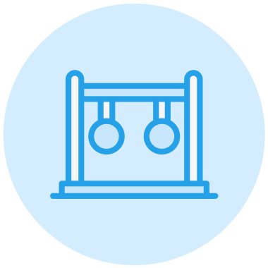 Jimnastik Vektör Simgesi Tasarım İllüstrasyonu