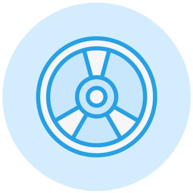 Ağırlık Tabağı Vektör Simgesi Tasarım İllüstrasyonu