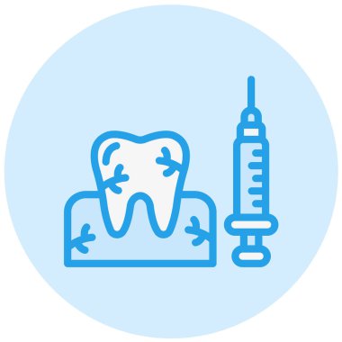 Anestezi Vektör Simgesi Tasarım İllüstrasyonu
