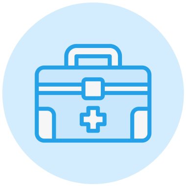 İlk Yardım Kiti Vektör Simgesi Tasarım İllüstrasyonu