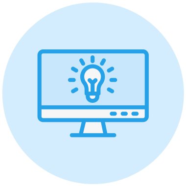 Fikir Vektörü Simgesi Tasarım İllüstrasyonu